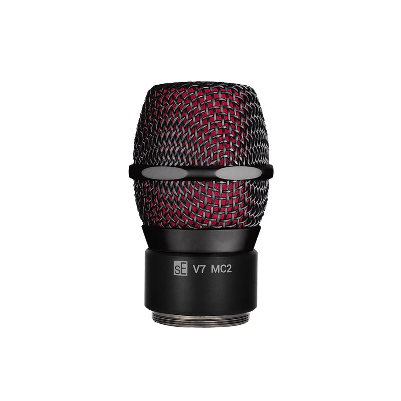 SE ELECTRONICS V7 MC2 Wireless Microphone Capsule - Compatible with Sennheiser Wireless Transmitters - Professional Dynamic Microphone for Singing, Speech & Music Studio Recording (Black) - Image 1